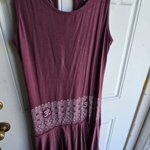 Elegant Maroon Maxi Dress